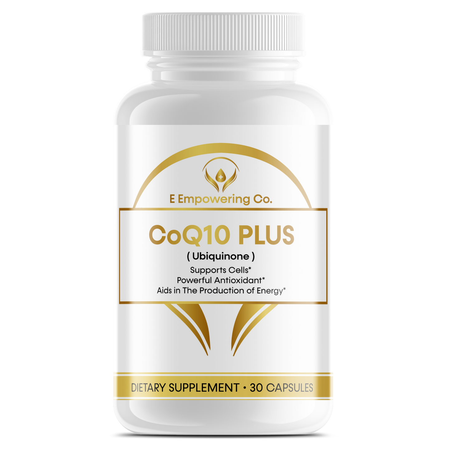 CoQ10 Plus Ubiquinone: Natural Energy Support and Antioxidant Supplement for Heart Health
