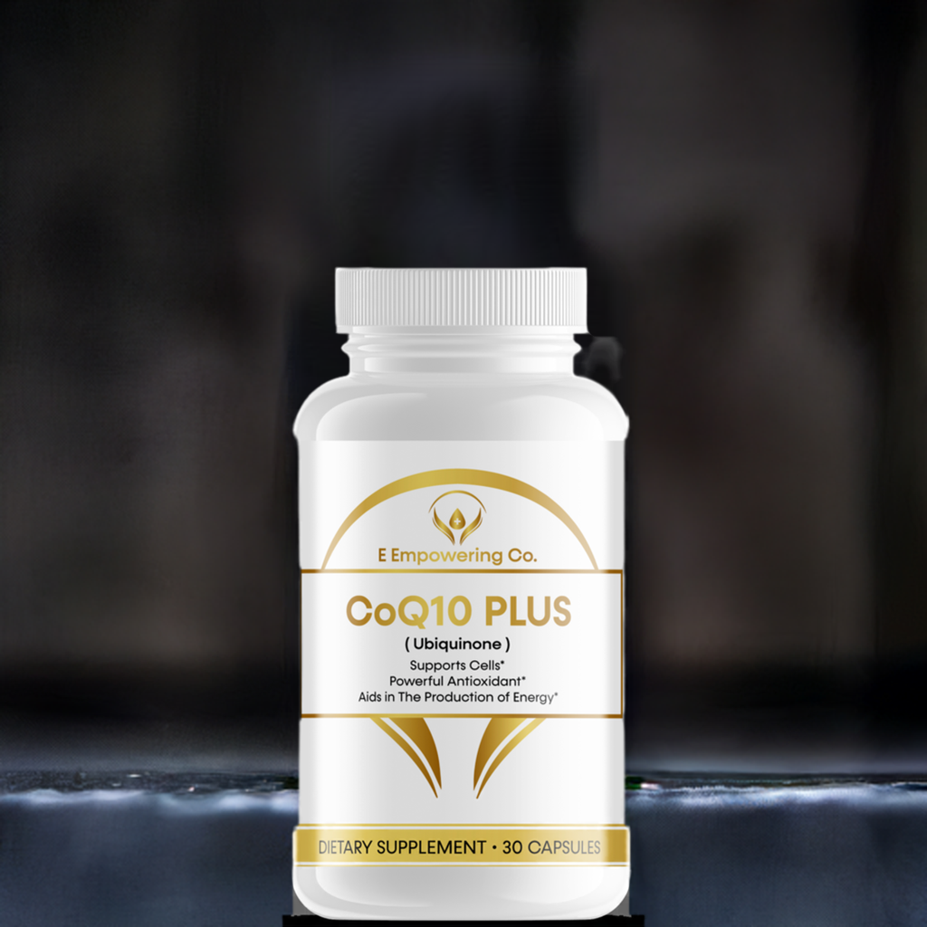 CoQ10 Plus Ubiquinone: Natural Energy Support and Antioxidant Supplement for Heart Health