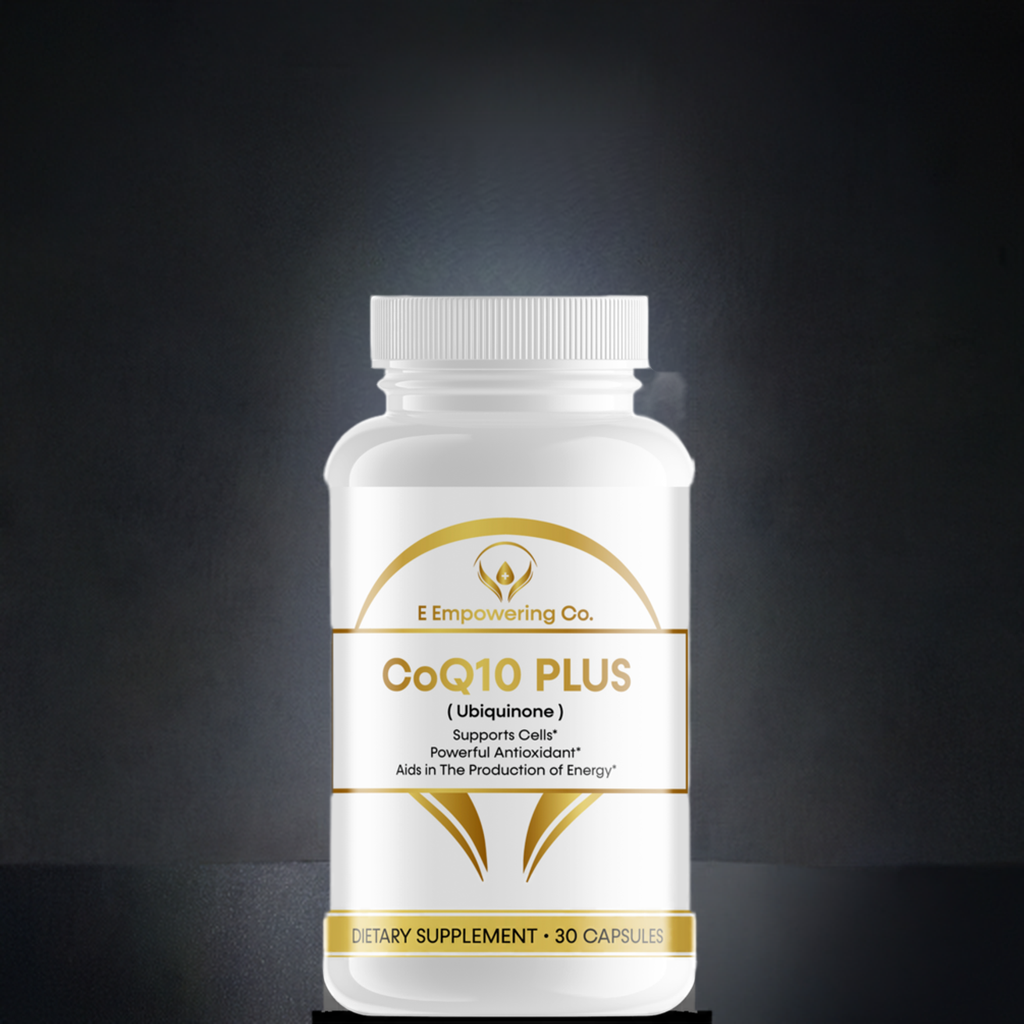CoQ10 Plus Ubiquinone: Natural Energy Support and Antioxidant Supplement for Heart Health