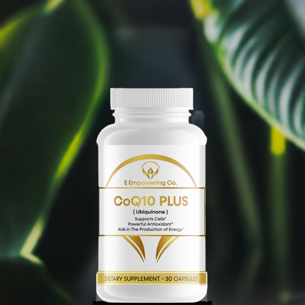 CoQ10 Plus Ubiquinone: Natural Energy Support and Antioxidant Supplement for Heart Health
