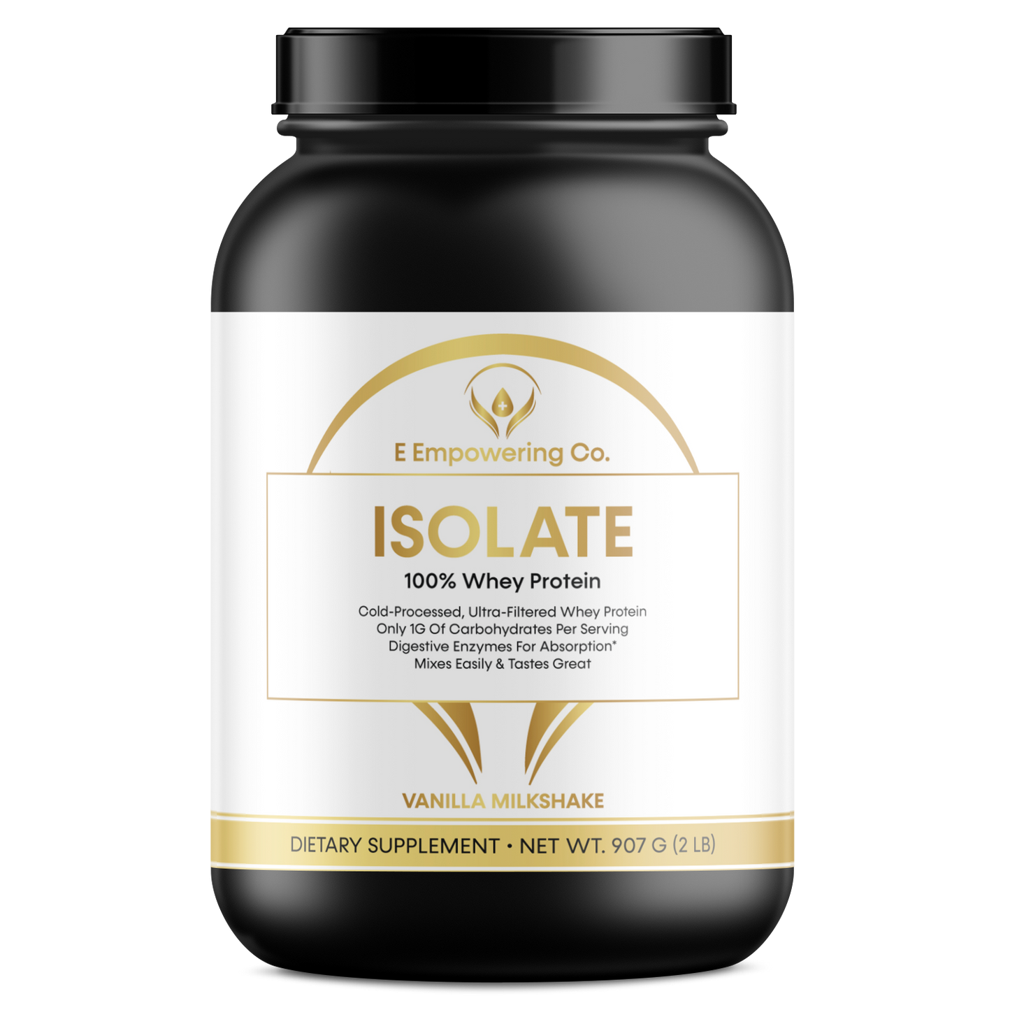 100% Whey Isolate Protein Vanilla Build and repair muscle