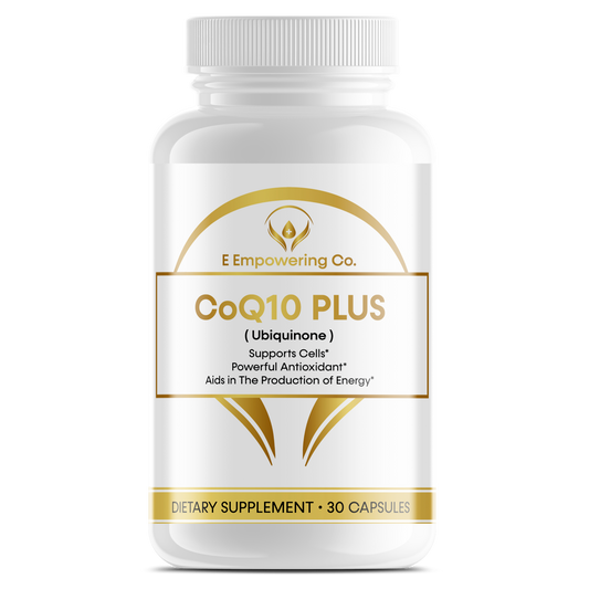 CoQ10 Plus Ubiquinone: Natural Energy Support and Antioxidant Supplement for Heart Health